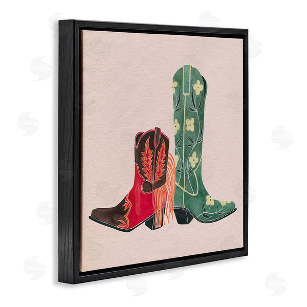 Stupell Industries Grace Popp | Patterned Cowgirl Boots Wall Art