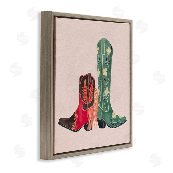 Stupell Industries Grace Popp | Patterned Cowgirl Boots Wall Art