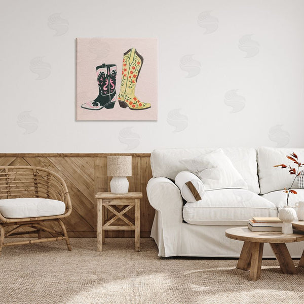 Stupell Industries Grace Popp | Patterned Equestrian Boots Wall Art