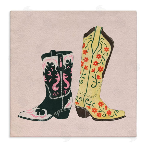 stupell industries Grace Popp | Patterned Equestrian Boots Wall Art