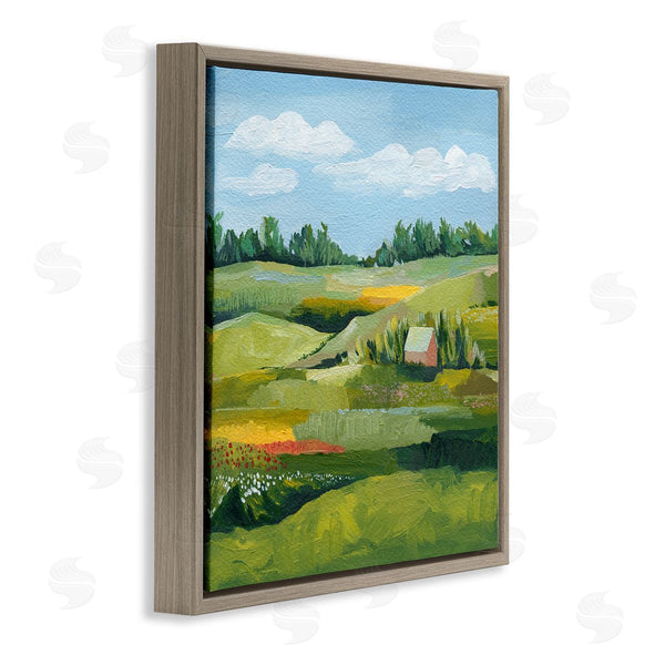 Stupell Industries Grace Popp | Peaceful Farmland Fields Greenery Wall Art