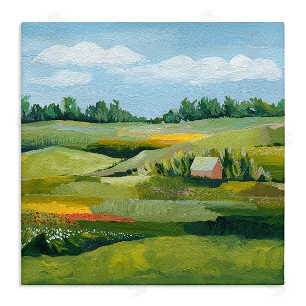 stupell industries Grace Popp | Peaceful Farmland Fields Greenery Wall Art