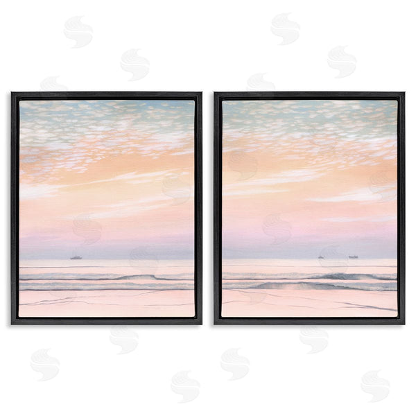 Stupell Industries Grace Popp | Peachy Coastal Sunrise