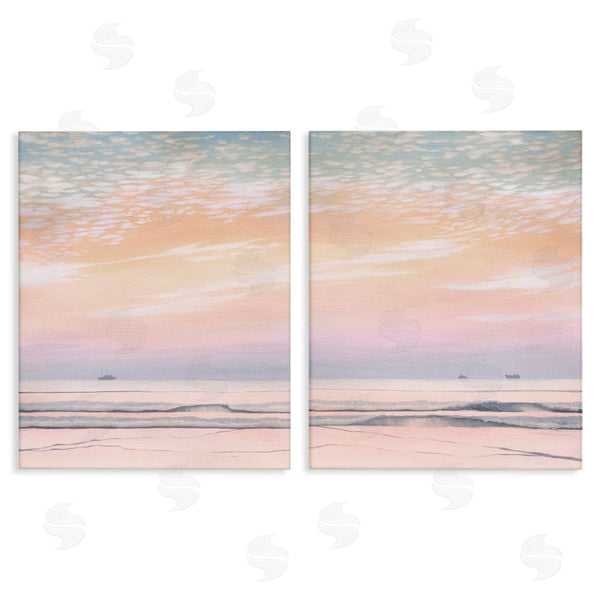 stupell industries Grace Popp | Peachy Coastal Sunrise
