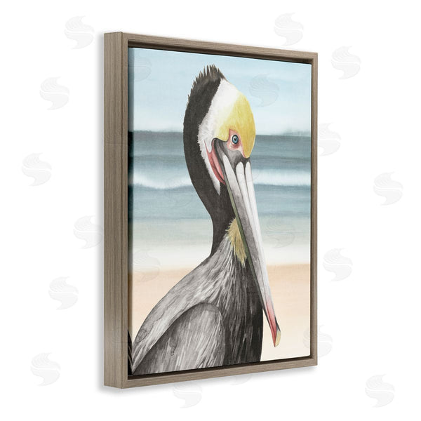 Stupell Industries Grace Popp | Pelican Portrait On Beach