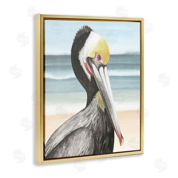 Stupell Industries Grace Popp | Pelican Portrait On Beach