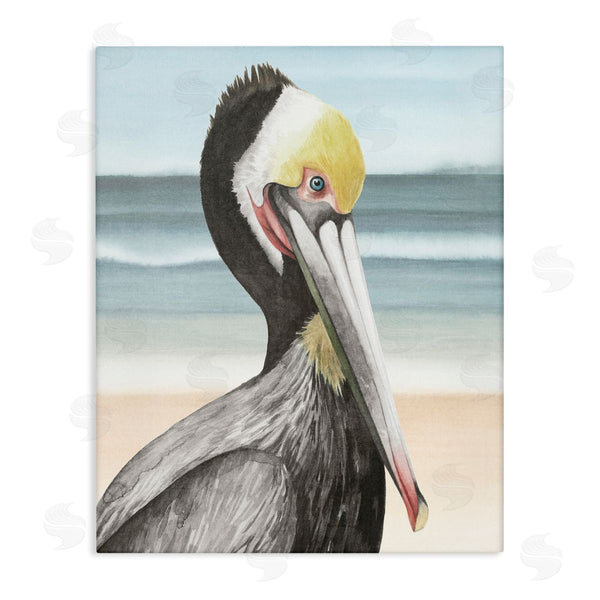 stupell industries Grace Popp | Pelican Portrait on Beach