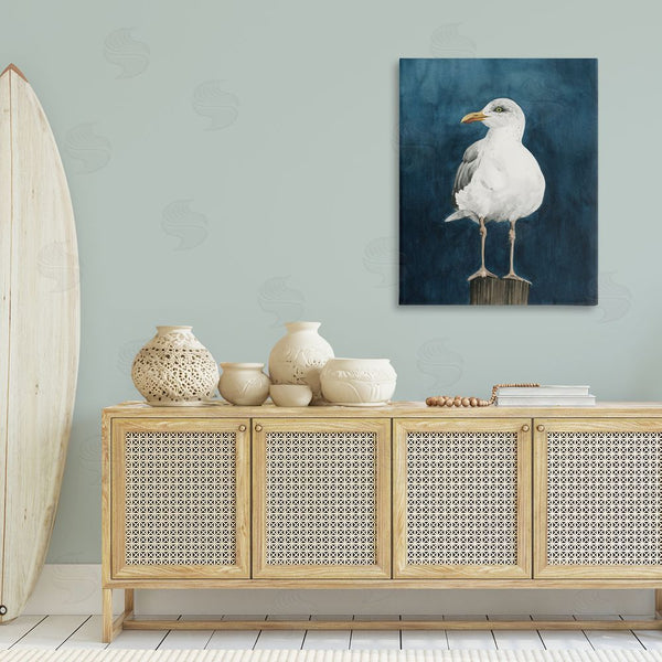 Stupell Industries Grace Popp | Perched Coastal Bird Wall Art