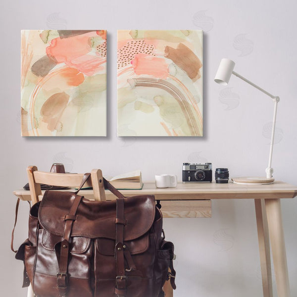Stupell Industries Grace Popp | Pink Peach Abstract Watercolor Wall Art