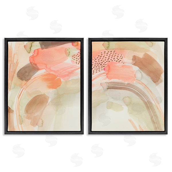 Stupell Industries Grace Popp | Pink Peach Abstract Watercolor Wall Art
