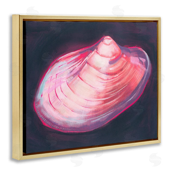Stupell Industries Grace Popp | Pink Seashell On Black