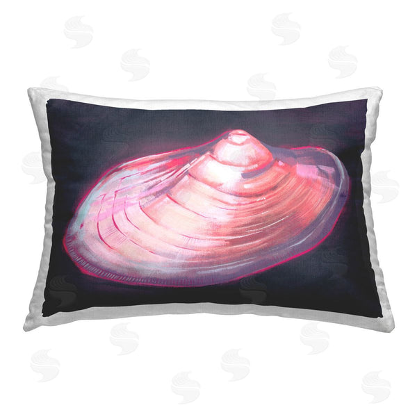 stupell industries Grace Popp | Pink Seashell on Black