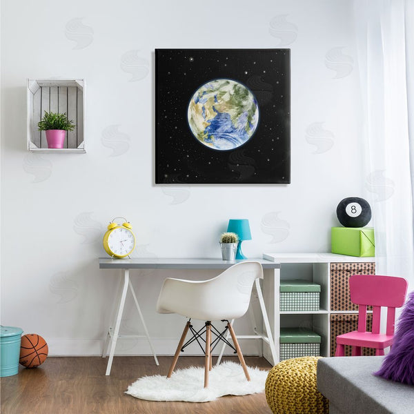 Stupell Industries Grace Popp | Planet Earth Surrounded By Stars Outer Space Sky Wall Art