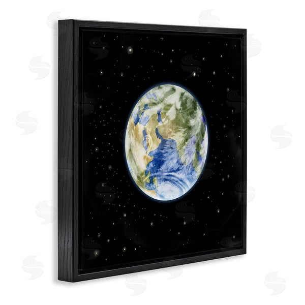 Stupell Industries Grace Popp | Planet Earth Surrounded By Stars Outer Space Sky Wall Art