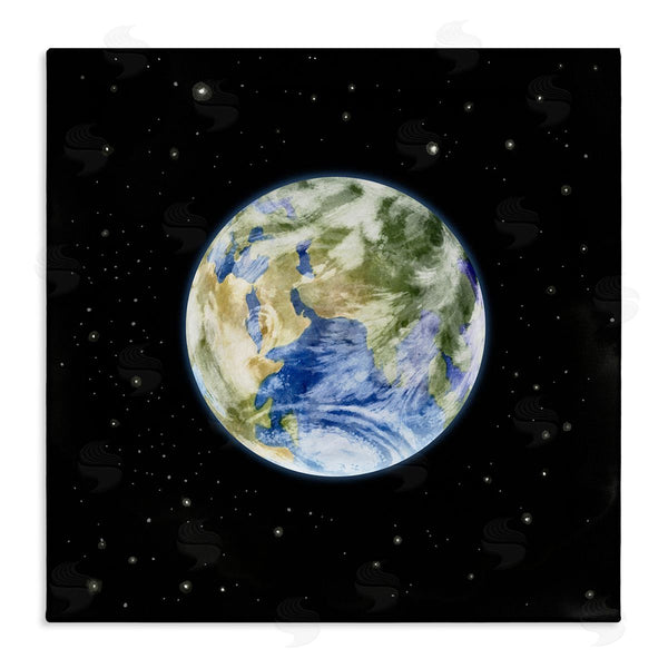 stupell industries Grace Popp | Planet Earth Surrounded By Stars Outer Space Sky Wall Art