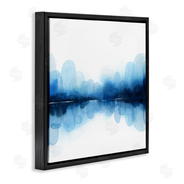 Stupell Industries Grace Popp | Reflecting Blue Arches Abstract Layered Shapes Over White Wall Art