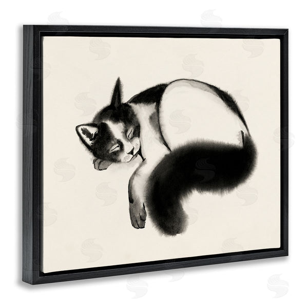 Stupell Industries Grace Popp | Relaxed Pet Cat Bushy Tail
