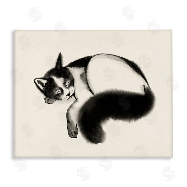 stupell industries Grace Popp | Relaxed Pet Cat Bushy Tail
