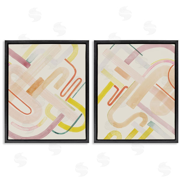 Stupell Industries Grace Popp | Retro Neutral Patterns Wall Art