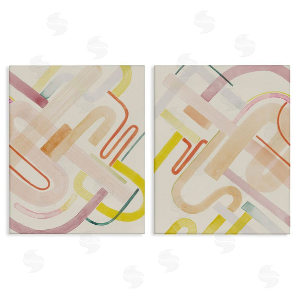 stupell industries Grace Popp | Retro Neutral Patterns Wall Art