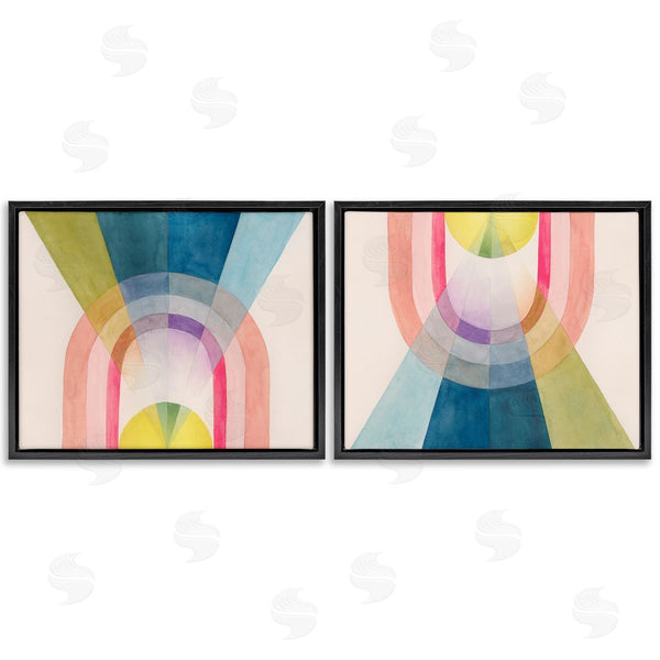 Stupell Industries Grace Popp | Retro Pastel Structured Shapes