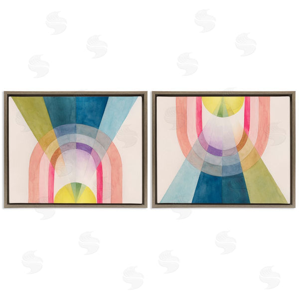 Stupell Industries Grace Popp | Retro Pastel Structured Shapes