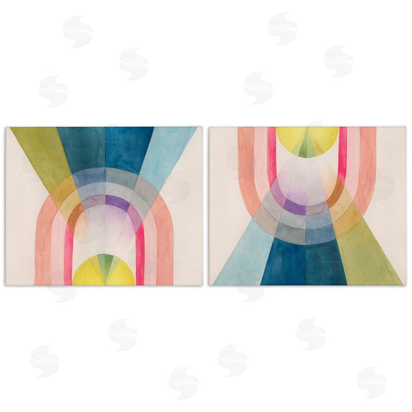 stupell industries Grace Popp | Retro Pastel Structured Shapes