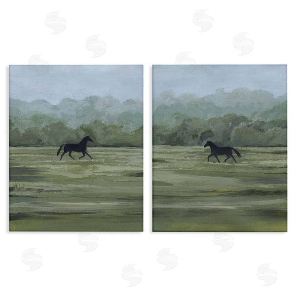 stupell industries Grace Popp | Rider's Shadow Horses