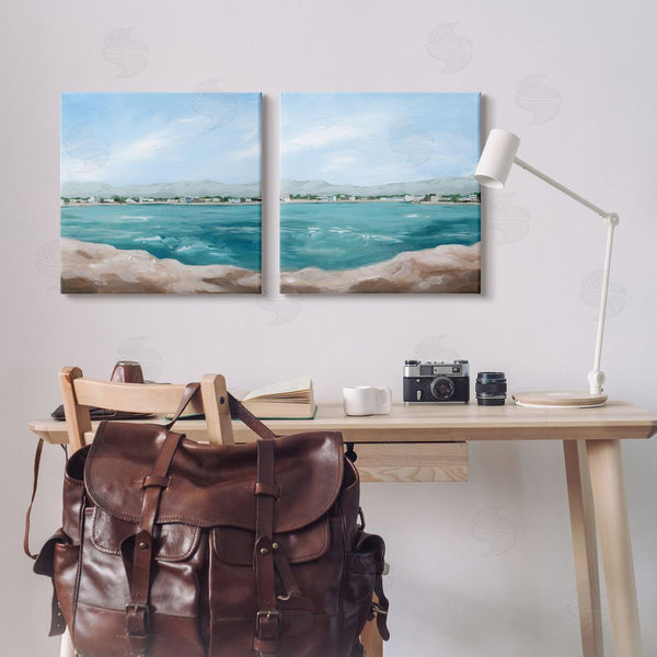 Stupell Industries Grace Popp | Rocky Coastal Ocean Waves Wall Art