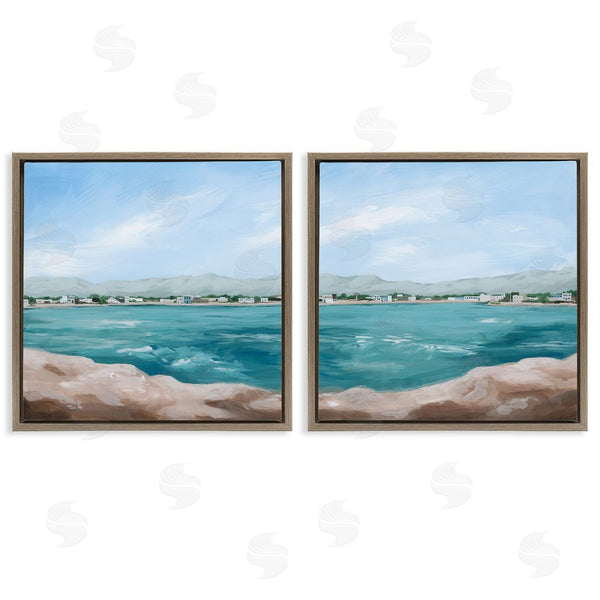 Stupell Industries Grace Popp | Rocky Coastal Ocean Waves Wall Art