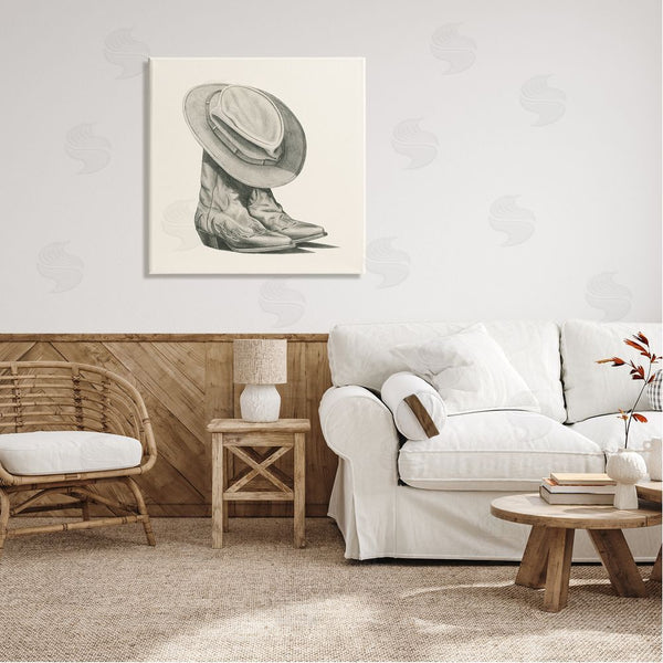 Stupell Industries Grace Popp | Rodeo Boots Drawing Wall Art