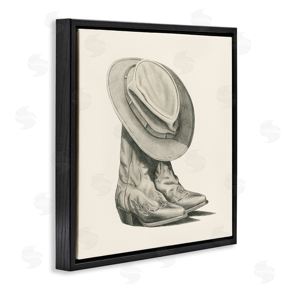 Stupell Industries Grace Popp | Rodeo Boots Drawing Wall Art