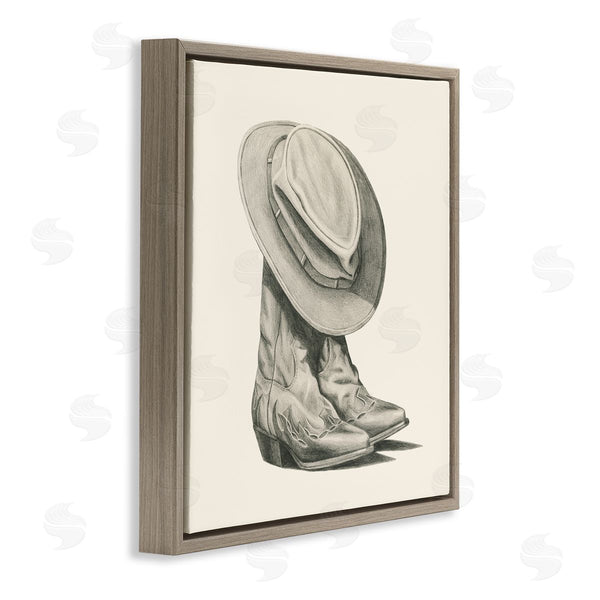 Stupell Industries Grace Popp | Rodeo Boots Drawing Wall Art