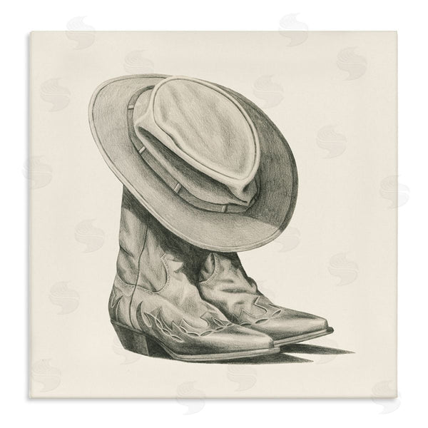 stupell industries Grace Popp | Rodeo Boots Drawing Wall Art