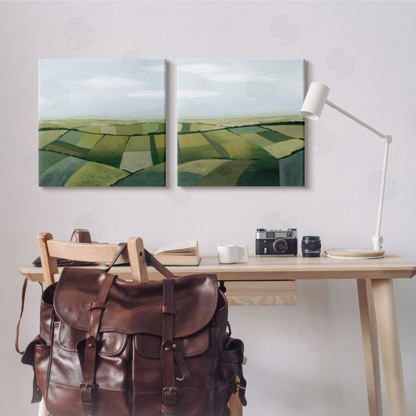 Stupell Industries Grace Popp | Rolling Hill Farm Crop Landscape Patchwork Wall Art