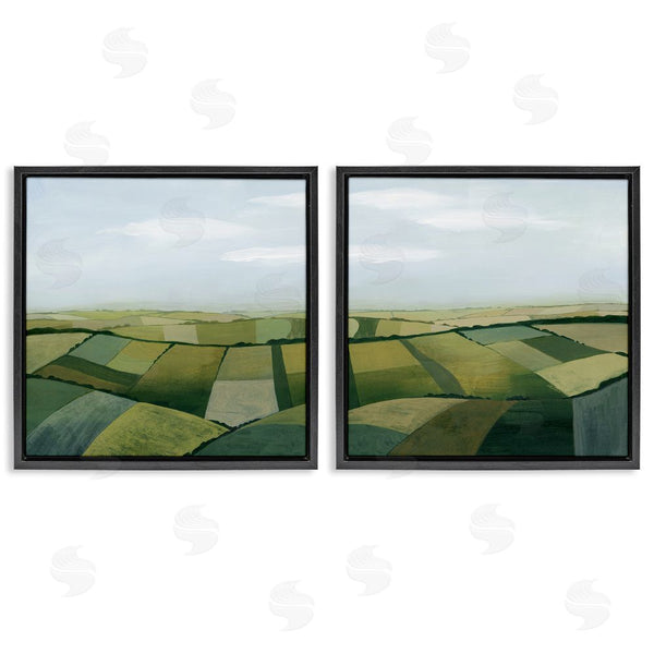 Stupell Industries Grace Popp | Rolling Hill Farm Crop Landscape Patchwork Wall Art