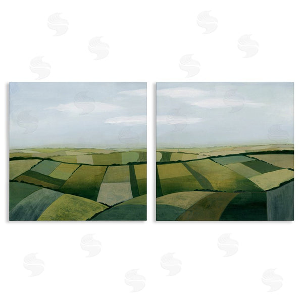 stupell industries Grace Popp | Rolling Hill Farm Crop Landscape Patchwork Wall Art