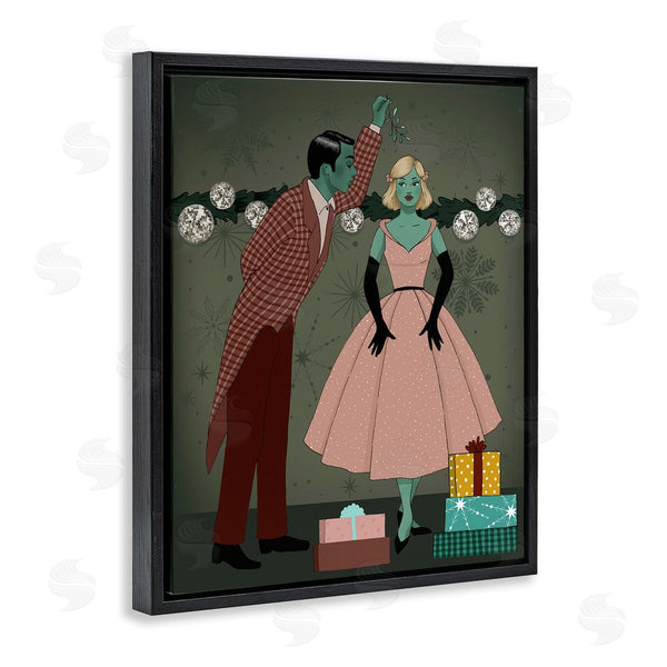 Stupell Industries Grace Popp | Romantic Christmas Kiss