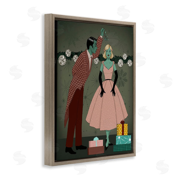 Stupell Industries Grace Popp | Romantic Christmas Kiss