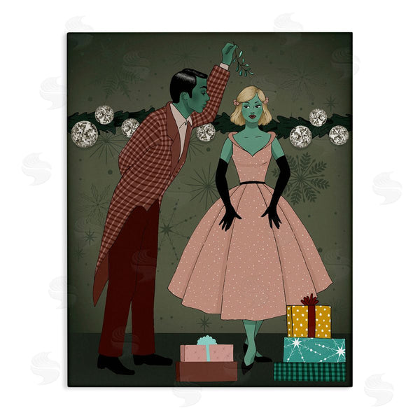 stupell industries Grace Popp | Romantic Christmas Kiss