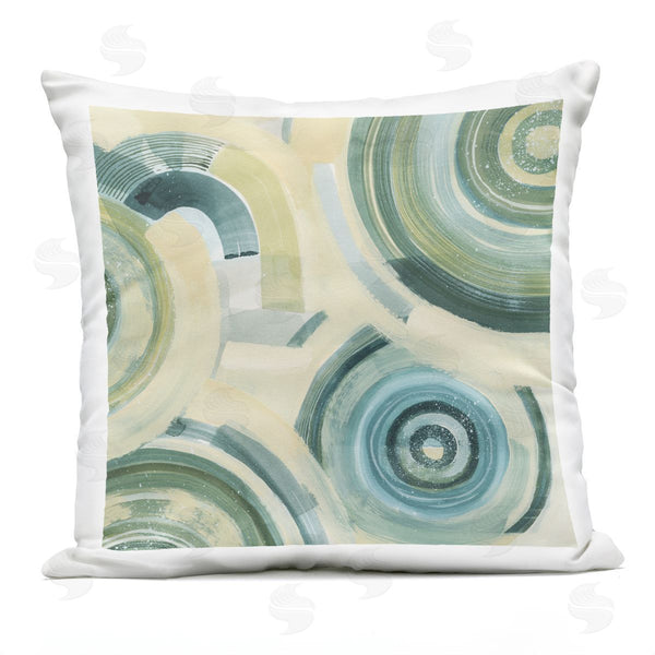 Stupell Industries Grace Popp | Round Passiflora Fractals Printed Throw Pillow