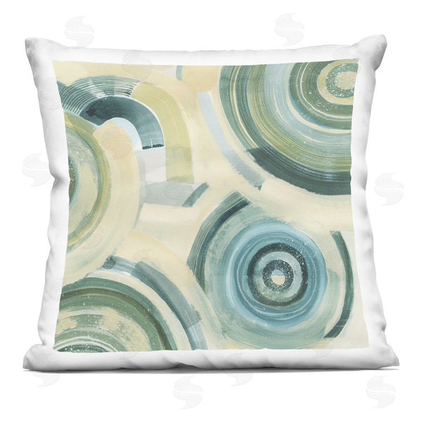 stupell industries Grace Popp | Round Passiflora Fractals Printed Throw Pillow
