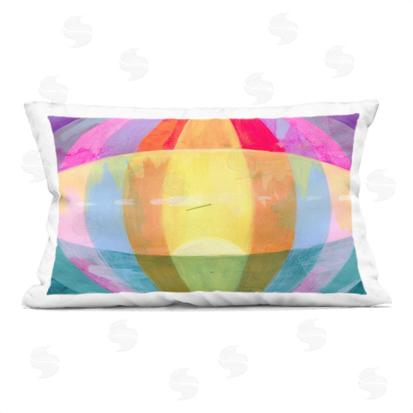 stupell industries Grace Popp | Rounded Neon Flare Printed Throw Pillow