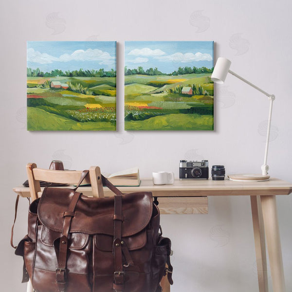 Stupell Industries Grace Popp | Rural Country Farm Pastures Wall Art