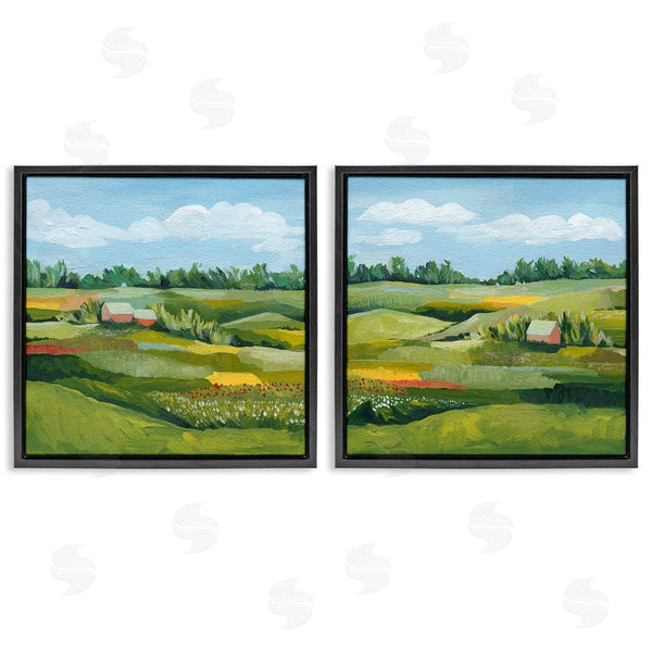 Stupell Industries Grace Popp | Rural Country Farm Pastures Wall Art