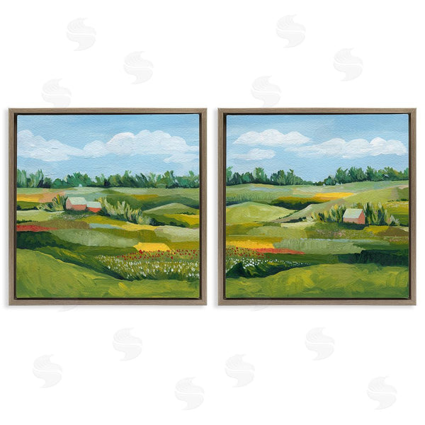 Stupell Industries Grace Popp | Rural Country Farm Pastures Wall Art