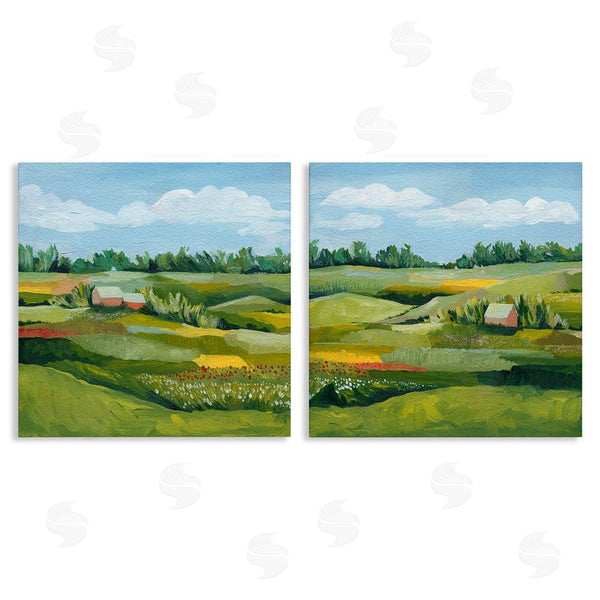 stupell industries Grace Popp | Rural Country Farm Pastures Wall Art