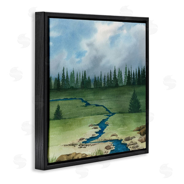 Stupell Industries Grace Popp | Rural Stream Flowing Countryside Wall Art