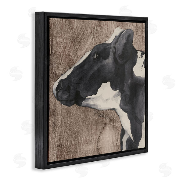 Stupell Industries Grace Popp | Rustic Cow Looking Left Wall Art