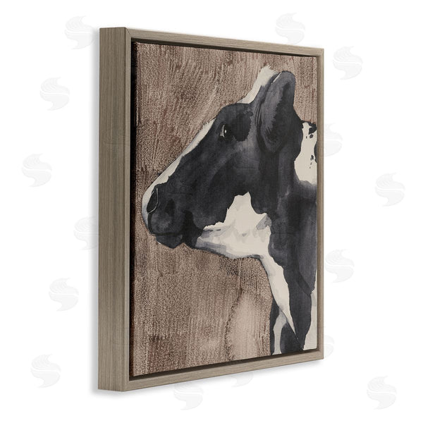 Stupell Industries Grace Popp | Rustic Cow Looking Left Wall Art